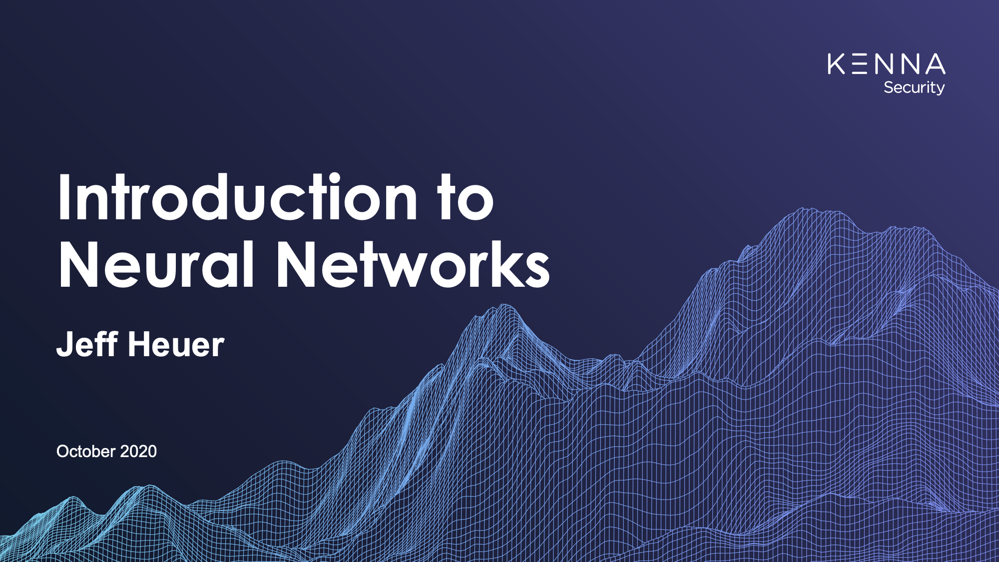 Introduction to Neural Networks